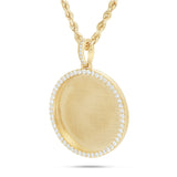 Diamond Picture Pendant, 1.5 Inches - Shyne Jewelers 10KT Gold Yellow Gold SI Shyne Jewelers