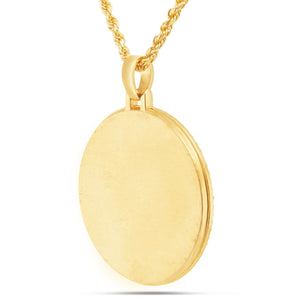 Diamond Picture Pendant, 2 Inches - Shyne Jewelers 160-00055 Yellow Gold 10KT Gold SI Shyne Jewelers