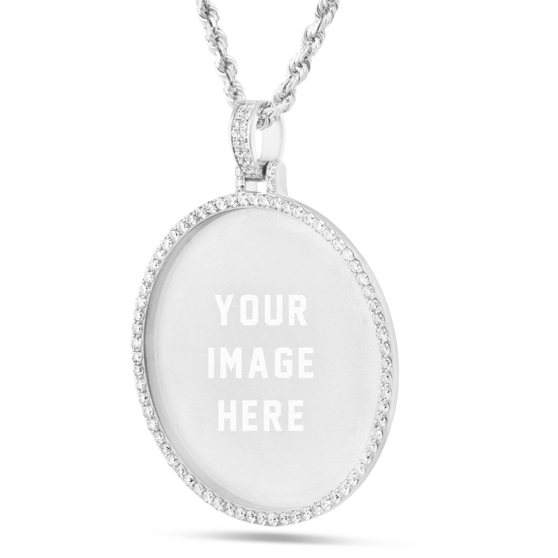 Diamond Picture Pendant, 2 Inches - Shyne Jewelers 160-00055 White Gold 10KT Gold SI Shyne Jewelers