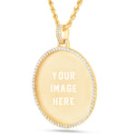 Diamond Picture Pendant, 2 Inches - Shyne Jewelers 160-00055 Yellow Gold 10KT Gold SI Shyne Jewelers