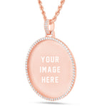 Diamond Picture Pendant, 2 Inches - Shyne Jewelers 160-00055 Rose Gold 10KT Gold SI Shyne Jewelers