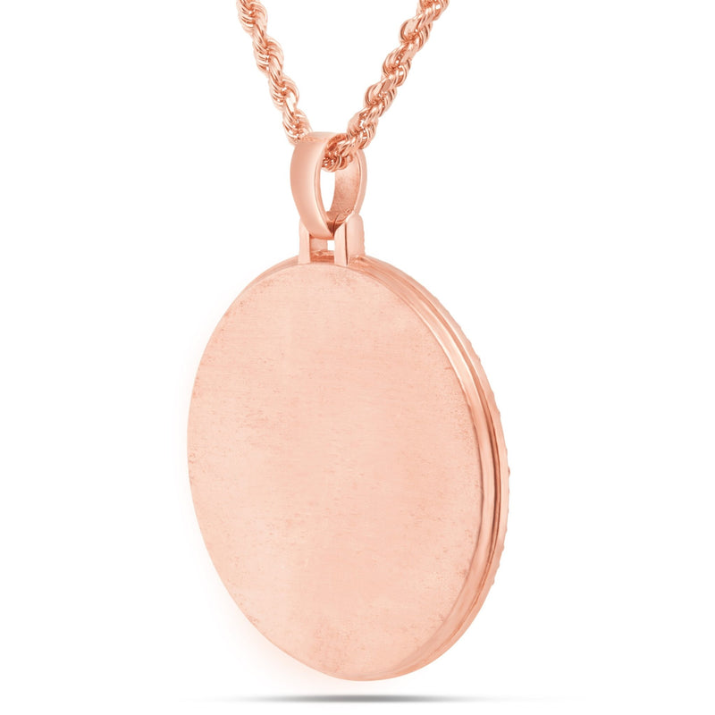 Diamond Picture Pendant, 2 Inches - Shyne Jewelers 160-00055 Rose Gold 10KT Gold SI Shyne Jewelers