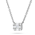 Diamond Rectangle Baguette Necklace - Shyne Jewelers Shyne Jewelers