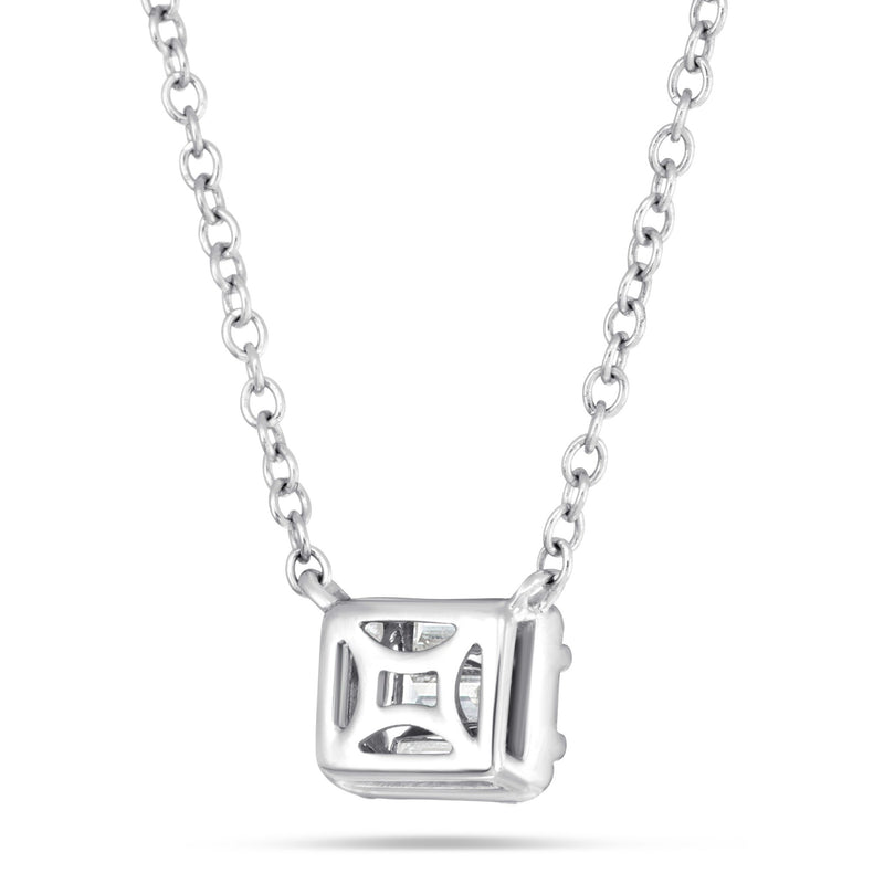 Diamond Rectangle Baguette Necklace - Shyne Jewelers Shyne Jewelers