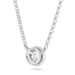 Diamond Solitaire Illustion Necklace - Shyne Jewelers White Gold Shyne Jewelers