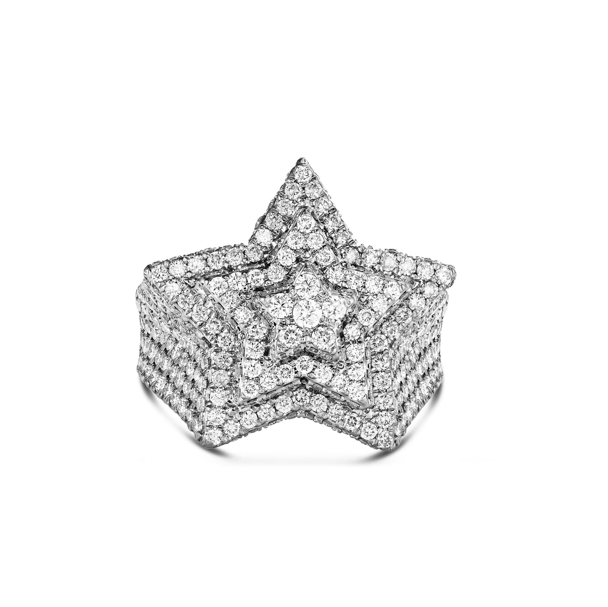 Diamond Star Ring - Shyne Jewelers White Gold Shyne Jewelers