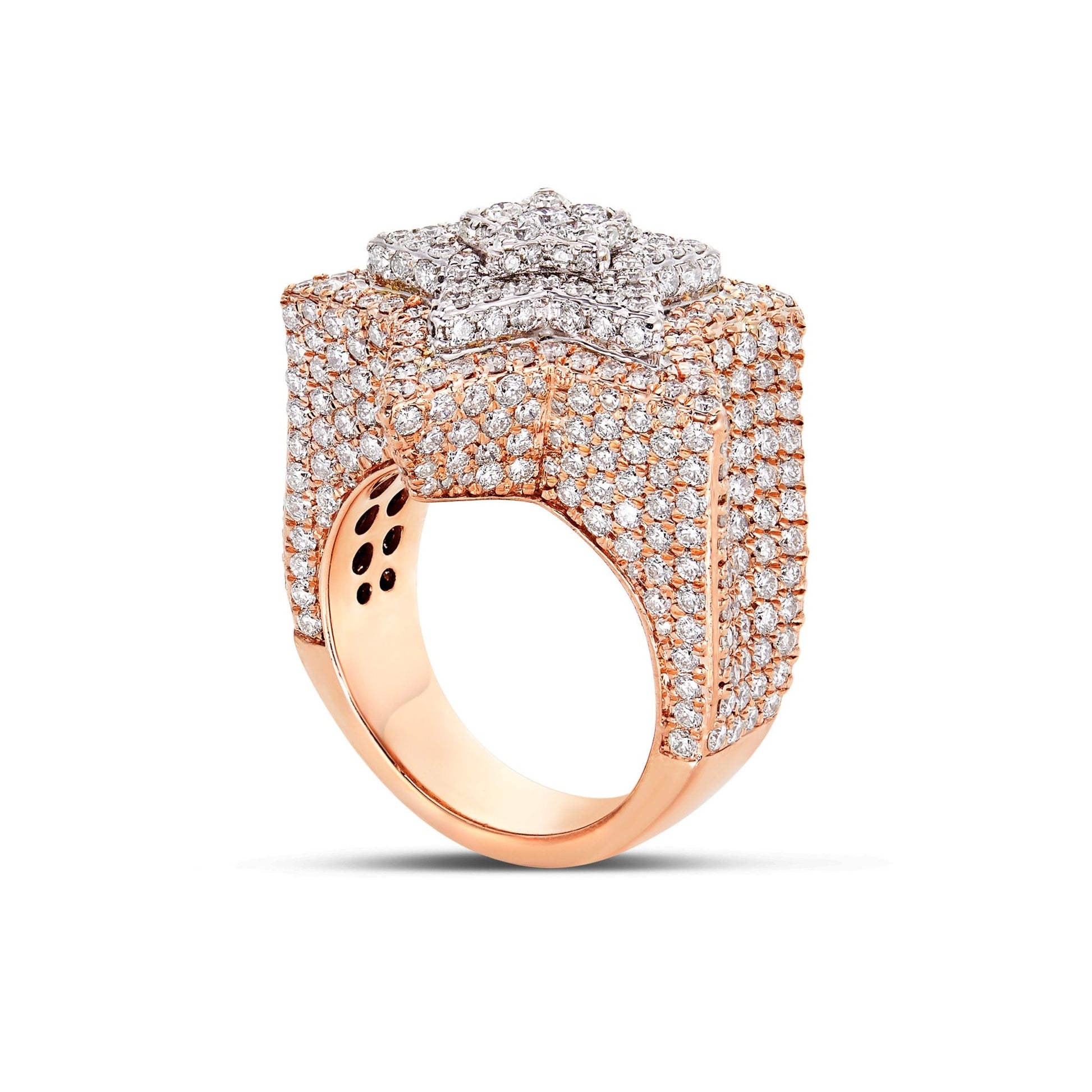 Diamond Star Ring - Shyne Jewelers Rose Gold Shyne Jewelers