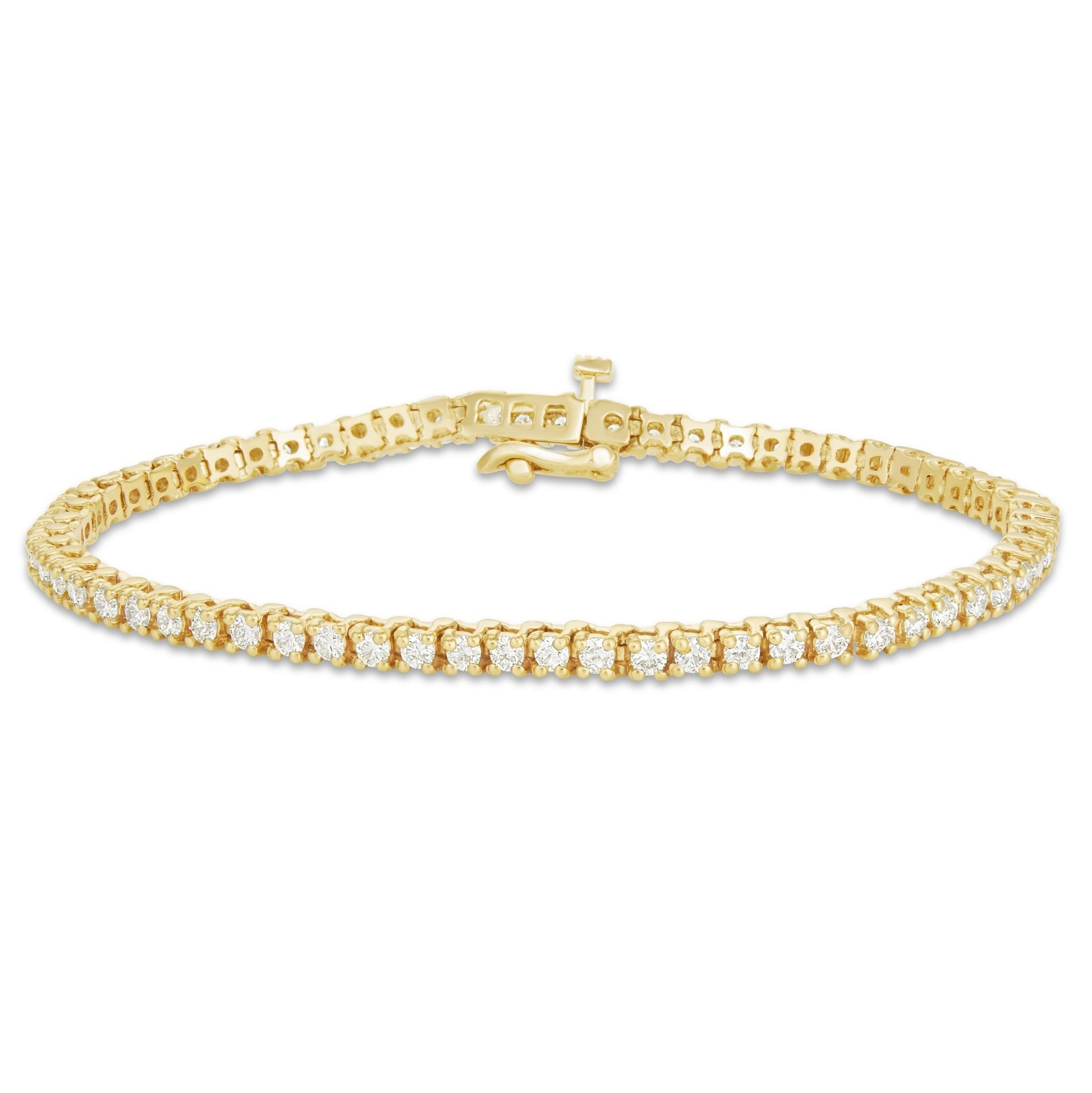 Diamond Tennis Bracelet, 2.2 mm - Shyne Jewelers Yellow Gold Shyne Jewelers