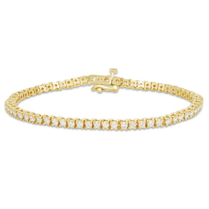Diamond Tennis Bracelet, 2.2 mm - Shyne Jewelers Yellow Gold Shyne Jewelers