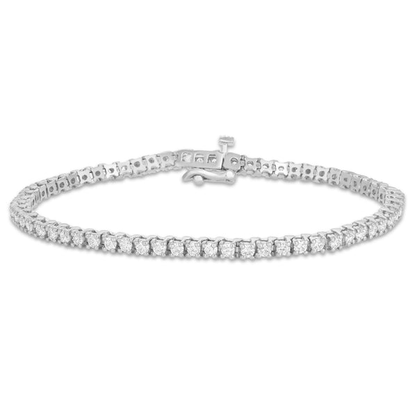 Diamond Tennis Bracelet, 2.2 mm - Shyne Jewelers White Gold Shyne Jewelers