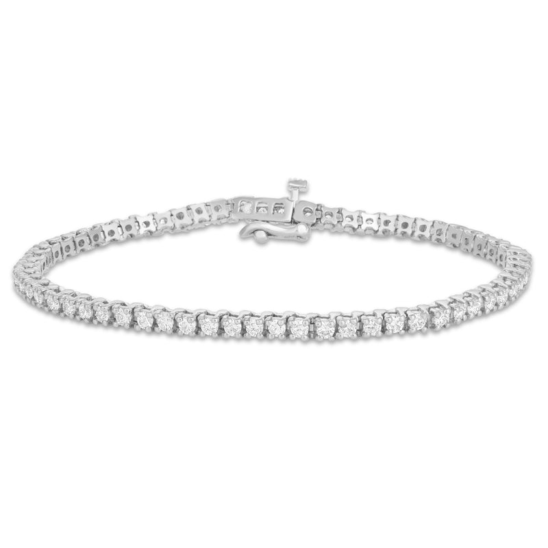 Diamond Tennis Bracelet, 2.2 mm - Shyne Jewelers White Gold Shyne Jewelers