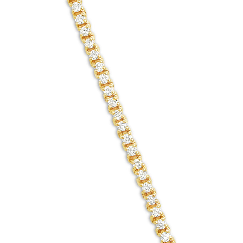 Diamond Tennis Bracelet, 2.2 mm - Shyne Jewelers Yellow Gold Shyne Jewelers