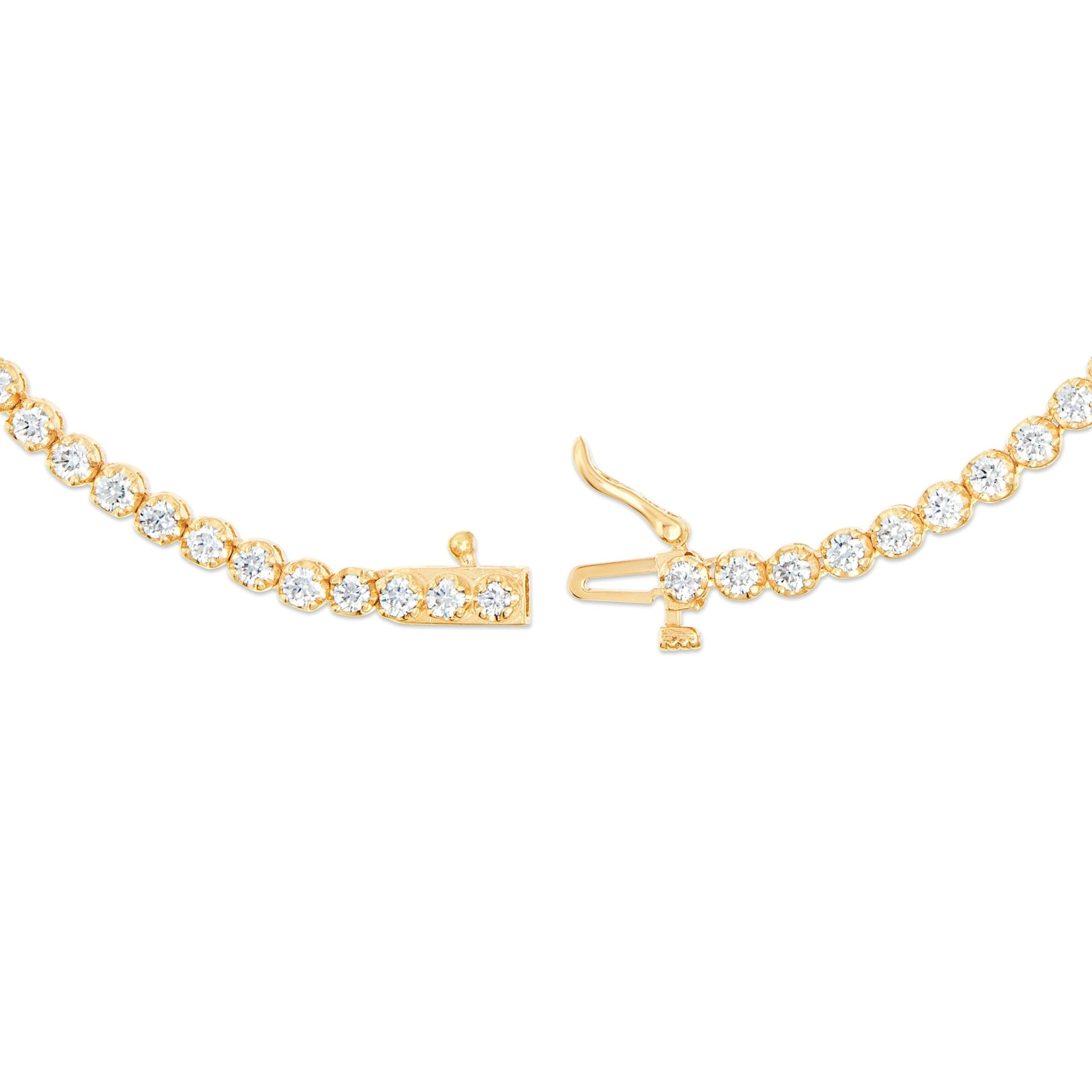 Diamond Tennis Chain, 3.5 mm - Shyne Jewelers Yellow Gold Shyne Jewelers