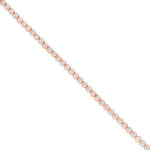 Diamond Tennis Chain, 3.5 mm - Shyne Jewelers Rose Gold Shyne Jewelers
