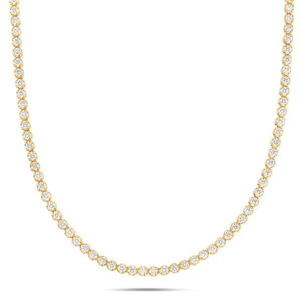 Diamond Tennis Chain, 3.5 mm - Shyne Jewelers Yellow Gold Shyne Jewelers