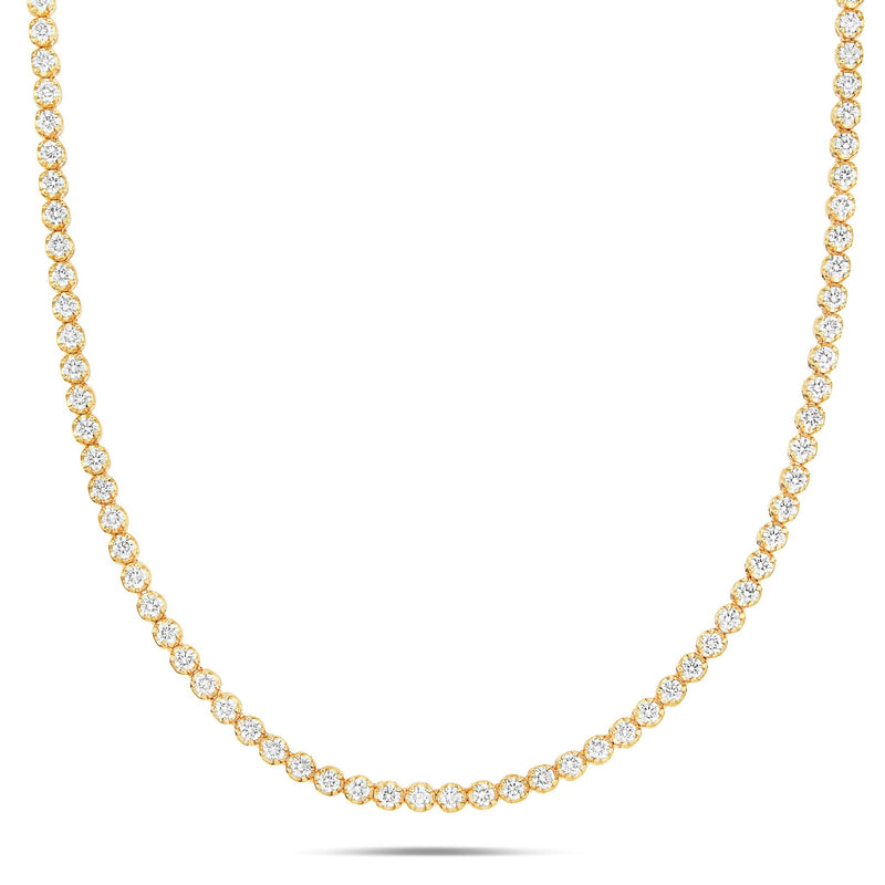 Diamond Tennis Chain, 3.5 mm - Shyne Jewelers Yellow Gold Shyne Jewelers