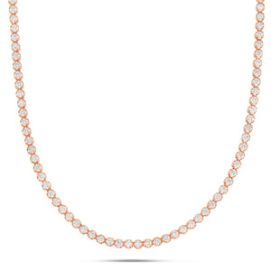 Diamond Tennis Chain, 3.5 mm - Shyne Jewelers Rose Gold Shyne Jewelers