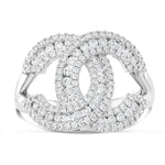 Double C Diamond Statement Ring - Shyne Jewelers 4 Shyne Jewelers