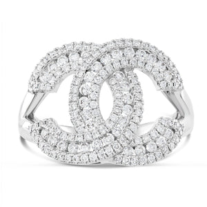 Double C Diamond Statement Ring - Shyne Jewelers 4 Shyne Jewelers