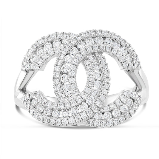 Double C Diamond Statement Ring - Shyne Jewelers 4 Shyne Jewelers