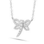Dragonfly Diamond Necklace, Small - Shyne Jewelers 165-00171 White Gold Shyne Jewelers