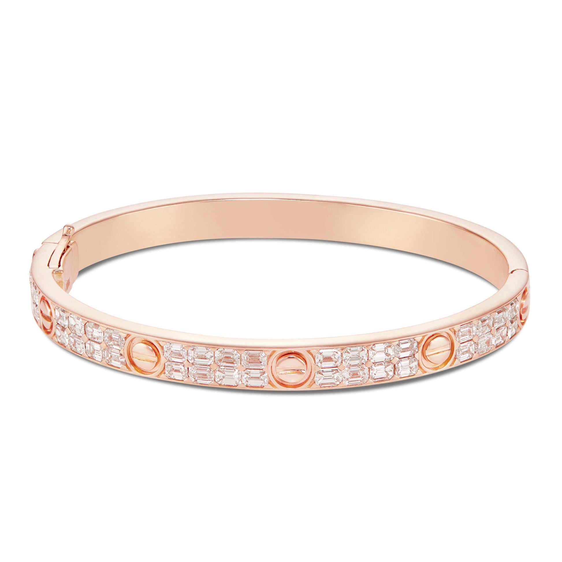 Emerald Cartier Love Bangle - Shyne Jewelers CLB_EMR Rose Gold Shyne Jewelers