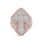 Emerald Cross Diamond Ring - Shyne Jewelers 135-00201 Shyne Jewelers
