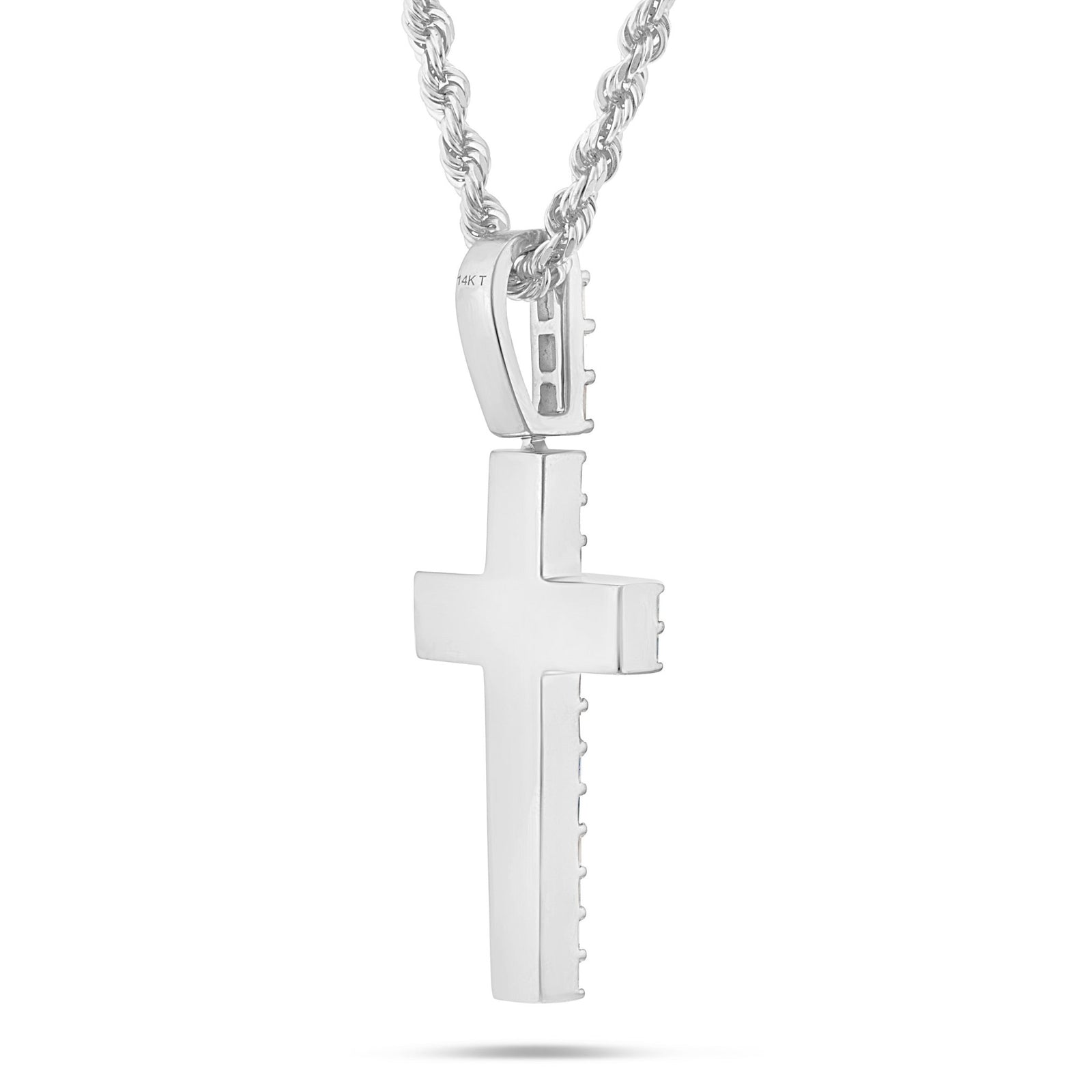 14K Gold 2.70ct Emerald Diamond Cross Pendant – SHYNE JEWELERS