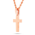 Emerald Diamond Cross Pendant - Shyne Jewelers Rose Gold Shyne Jewelers