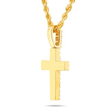 Emerald Diamond Cross Pendant - Shyne Jewelers Yellow Gold Shyne Jewelers