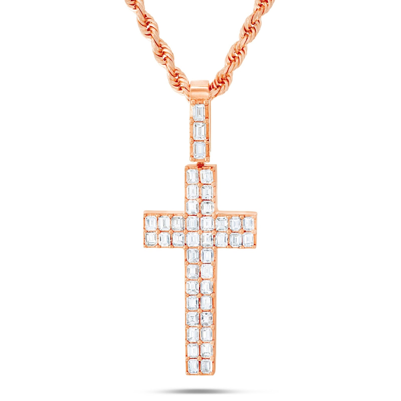 14K Gold 2.70ct Emerald Diamond Cross Pendant – SHYNE JEWELERS