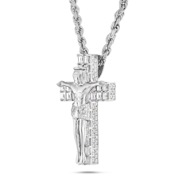 Emerald Diamond Crucifix Pendant - Shyne Jewelers Shyne Jewelers