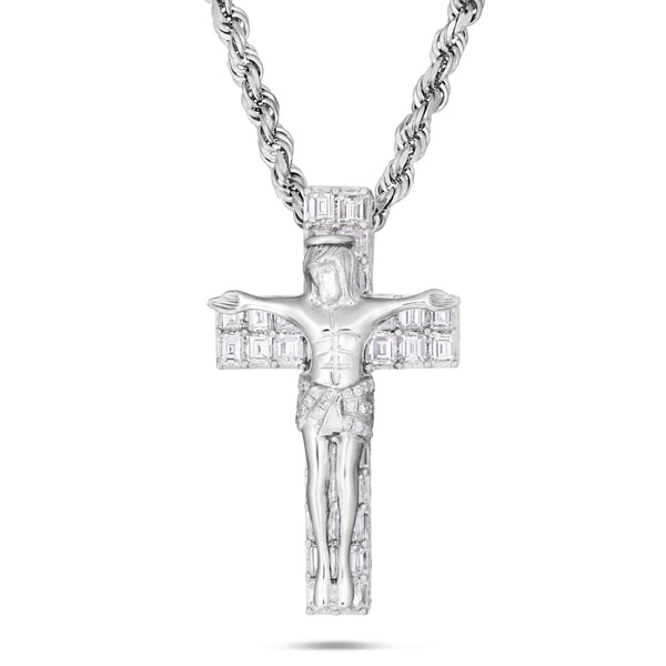 Emerald Diamond Crucifix Pendant - Shyne Jewelers Shyne Jewelers