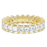 Emerald Diamond Eternity Band - Shyne Jewelers Yellow Gold 4 Shyne Jewelers