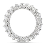 Emerald Diamond Eternity Band - Shyne Jewelers White Gold 4 Shyne Jewelers