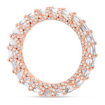 Emerald Diamond Eternity Band - Shyne Jewelers Rose Gold 4 Shyne Jewelers