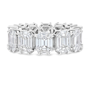 Emerald Diamond Eternity Illusion Band - Shyne Jewelers 130-00140 Shyne Jewelers