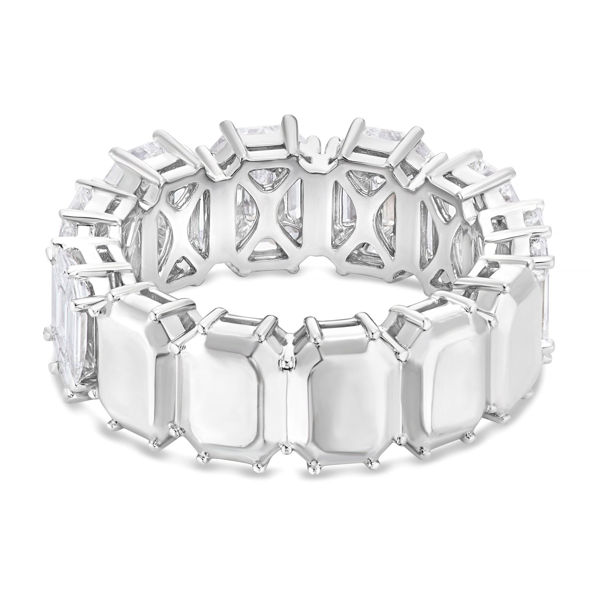 Emerald Diamond Eternity Illusion Band - Shyne Jewelers 130-00140 Shyne Jewelers
