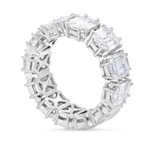 Emerald Diamond Eternity Illusion Band - Shyne Jewelers 130-00140 Shyne Jewelers