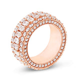 Emerald Diamond Eternity Ring - Shyne Jewelers Rose Gold Shyne Jewelers