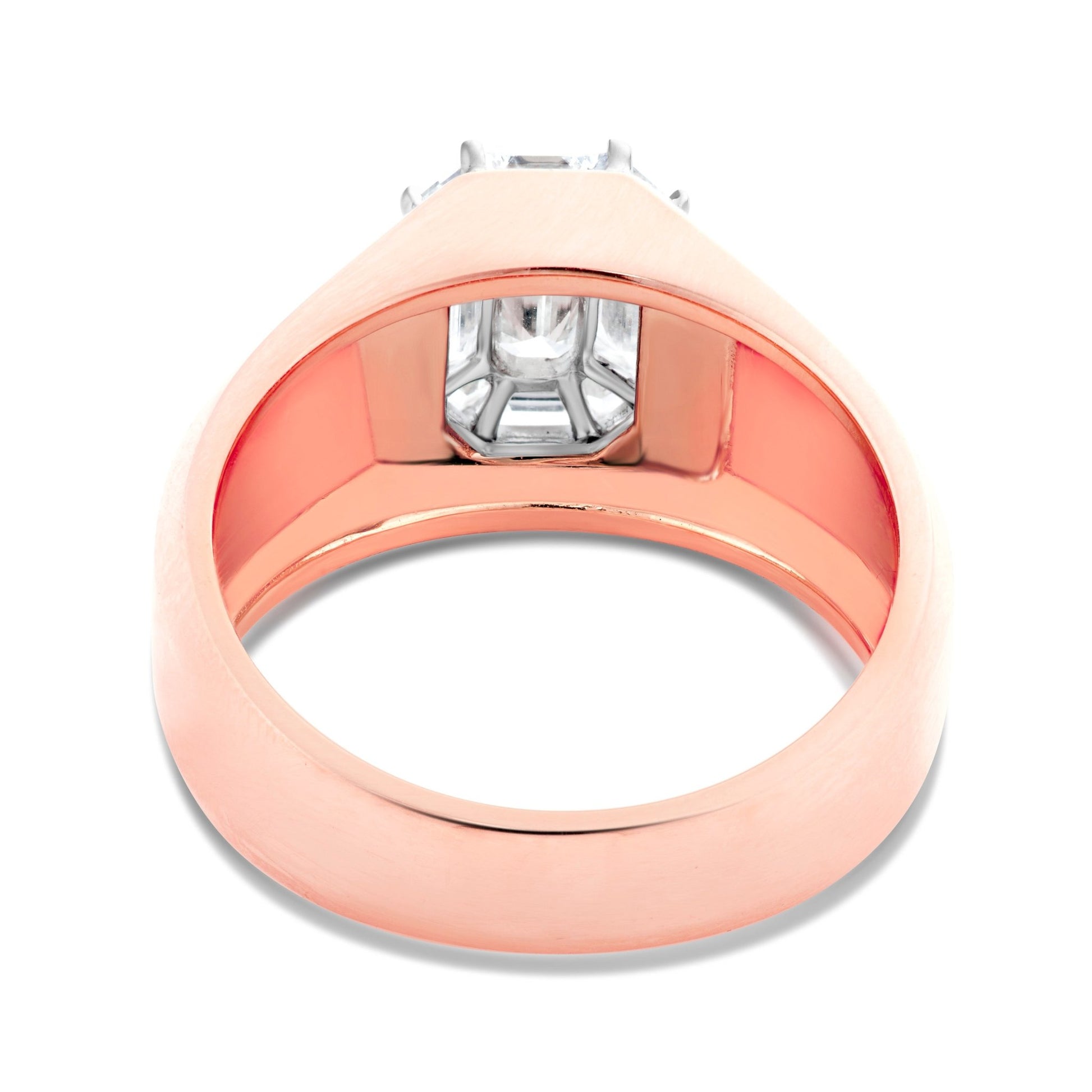 Emerald Diamond Ring - Shyne Jewelers 135-00189 Rose Gold Shyne Jewelers