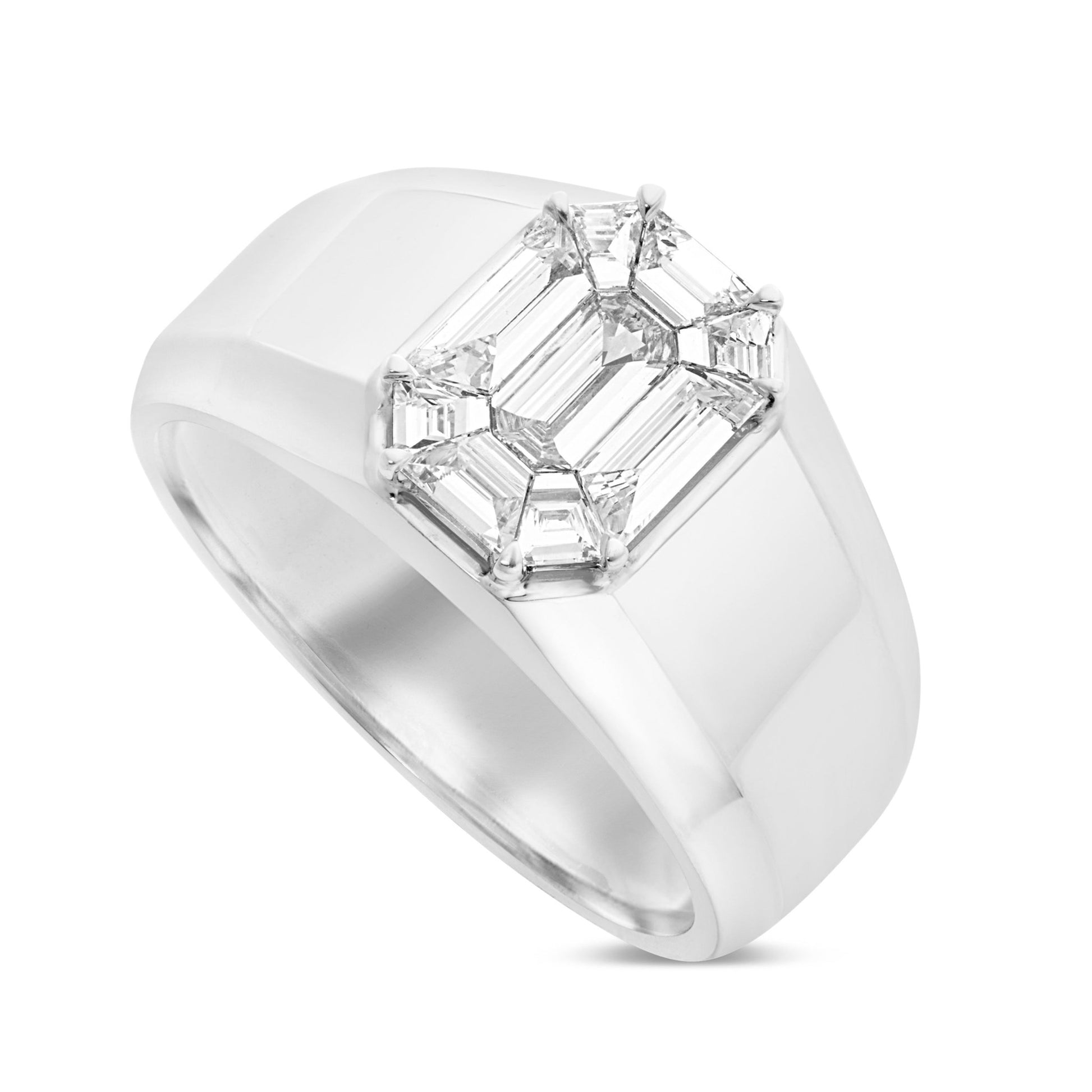 Emerald Diamond Ring - Shyne Jewelers 135-00189 White Gold Shyne Jewelers