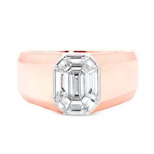 Emerald Diamond Ring - Shyne Jewelers 135-00189 Rose Gold Shyne Jewelers
