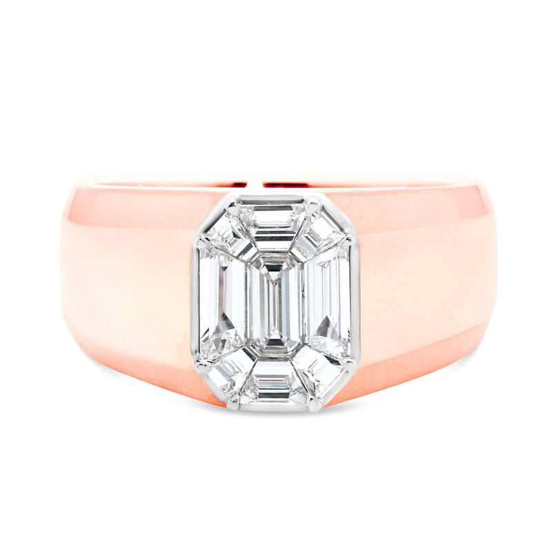 Emerald Diamond Ring - Shyne Jewelers 135-00189 Rose Gold Shyne Jewelers