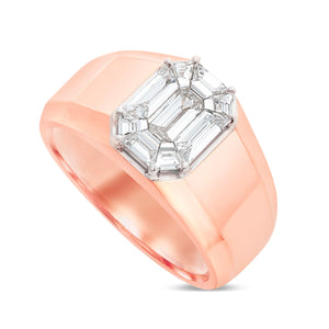 Emerald Diamond Ring - Shyne Jewelers 135-00189 Rose Gold Shyne Jewelers