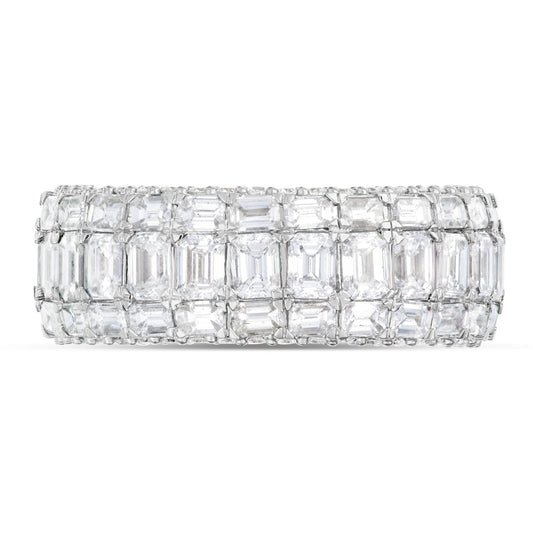 Emerald Eternity Ring - Shyne Jewelers GMR-636 4 Shyne Jewelers