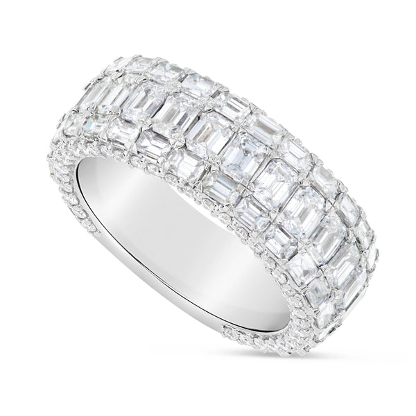 Emerald Eternity Ring - Shyne Jewelers GMR-636 4 Shyne Jewelers