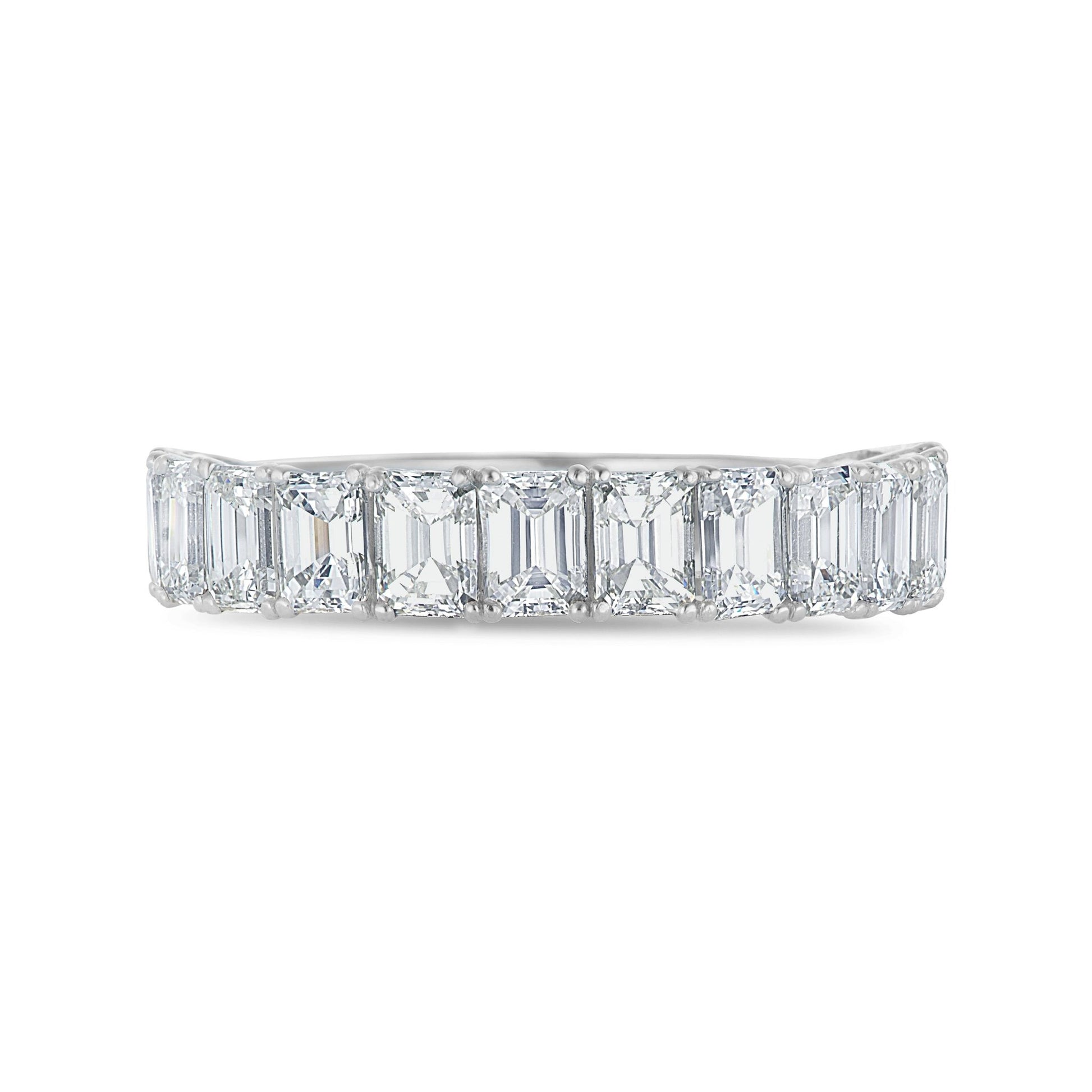 Emerald Half Eternity Ring - Shyne Jewelers 4 Shyne Jewelers