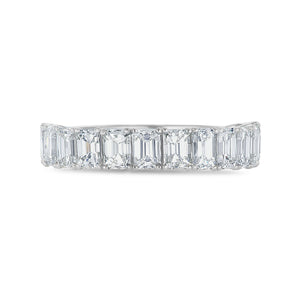 Emerald Half Eternity Ring - Shyne Jewelers 4 Shyne Jewelers