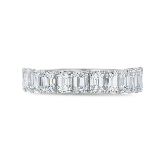 Emerald Half Eternity Ring - Shyne Jewelers 4 Shyne Jewelers